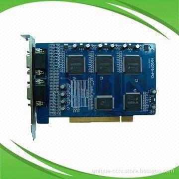 H.264 Compression D1 Preview 16-channel DVR Card with Dual Stream
